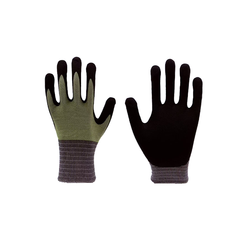 Gants gris résistants aux coupures A5 haute performance de calibre 18