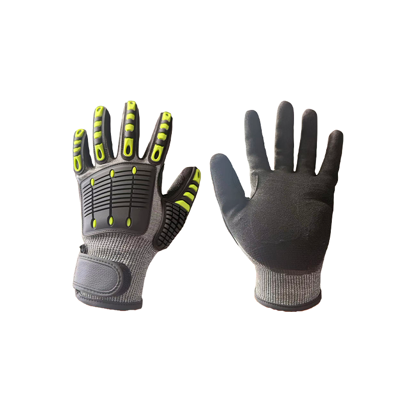 Gants absorbant les chocs TPR résistants aux coupures A6