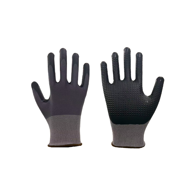 Gants perlés en nylon et élasthanne